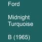 Preview: Ford, Midnight Turquoise, B (1965).